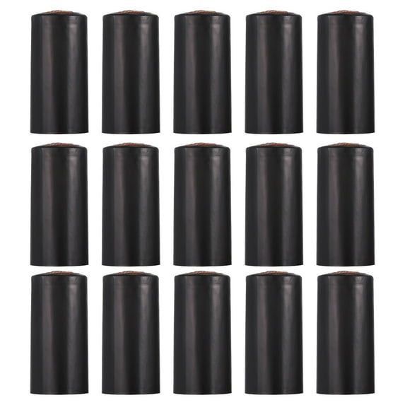 Masteelf Black Wine Bottle Film Heat Shrink Cap with Tearoff Tab for Decorative Use on Plastic