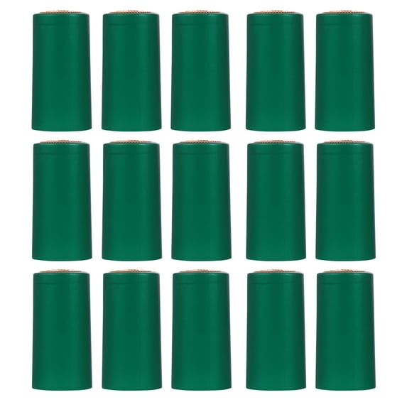 Zoyueyie 100pcs Shrink Wrap Bottle Heat Shrink Capsules Bottle Shrink Wrap Sleeves for Professional and Home Use ( Green )