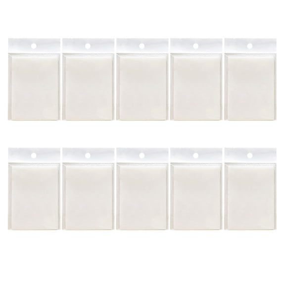 Zoyueyie 10Pcs Clear Memo Pad Sticky Memo Pad Waterproof Memo Note Message Reminders