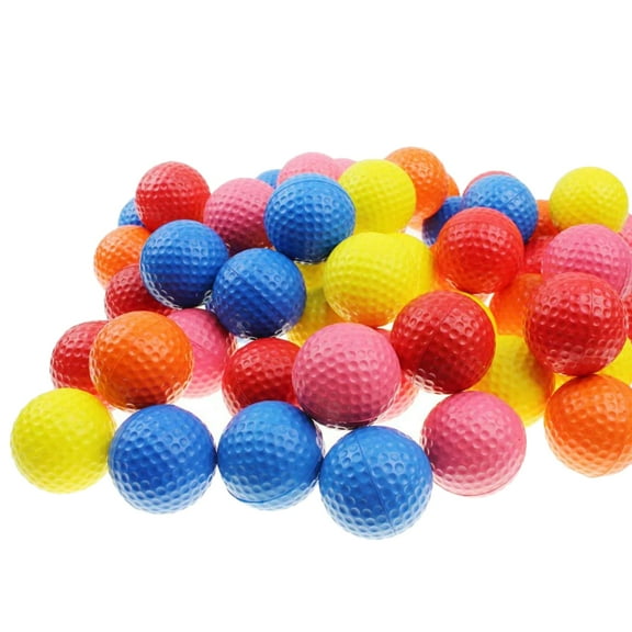 Zoyueyie 11PCS Practice Balls PU Elastic Dimple Balls for Indoor Outdoor Training (Assorted Color)