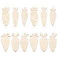 thumbnail image 1 of Zoyueyie 12Pcs Easter Unfinished Cutouts Hanging Ornament Wood Easter Crafts Adorable Unpainted Wood Chips, 1 of 1