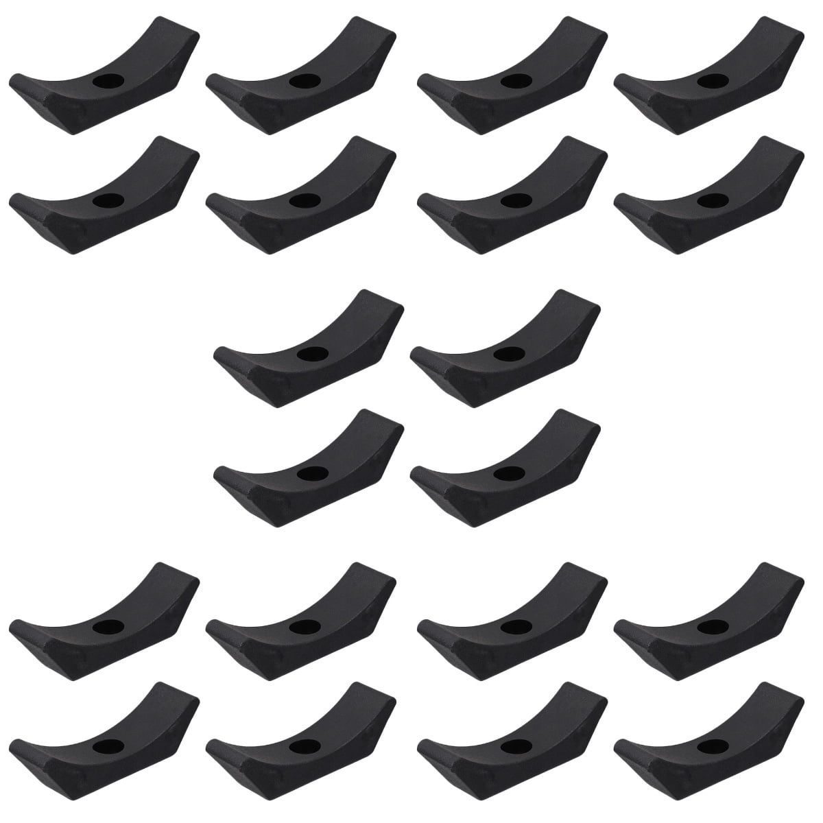 Zoyueyie 20 Pcs Dumbbell Saddles Plastic Dumbbell Cradles Replacement Dumbbell Racks
