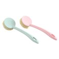 thumbnail image 1 of Zoyueyie 2PCS Long Handle Brushes Kitchen Cleaning Brushes Dish Cleaning Tool Washing Brushes for Home Kitchen (Red, Green), 1 of 10