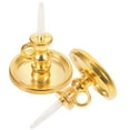 thumbnail image 1 of Zoyueyie 2pcs Miniature Candle Holders Tiny House Candlesticks Mini House Candle Holder Decorations(1:12), 1 of 11