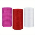 thumbnail image 1 of Zoyueyie 3 Rolls Festival Present Ribbon Crafted Ribbon Cuttable Package Ribbon Diy Supplies Lovely Present Ribbon Craft Wide Ribbon Wavy Ribbon, 1 of 10