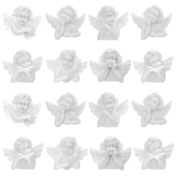 Zoyueyie 30pcs Miniature Angel Figurines Mini Angels DIY Crafts Resin Phone Case Decorations (Mixed Style)