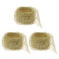 thumbnail image 1 of Zoyueyie 3pcs 2m Beautiful Christmas Ribbons Gift Packaging Ties Decor Craft Accessory (Golden), 1 of 10