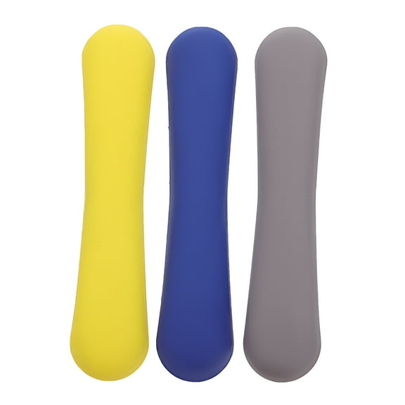 Zoyueyie 3pcs Drawer Handle Modern Style Drawer Furniture Knobs (Grey, Blue, Yellow)