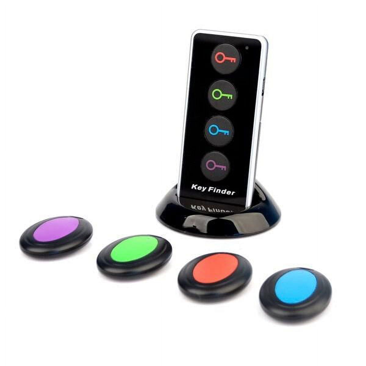 Zoyueyie 4-in-1 Wireless Radio Electronic Keyfinder Key Locator (Black)