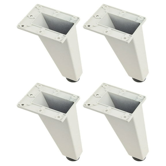 Zoyueyie 4Pcs Aluminum Alloy Cabinet Legs Durable Furniture Legs for Home White