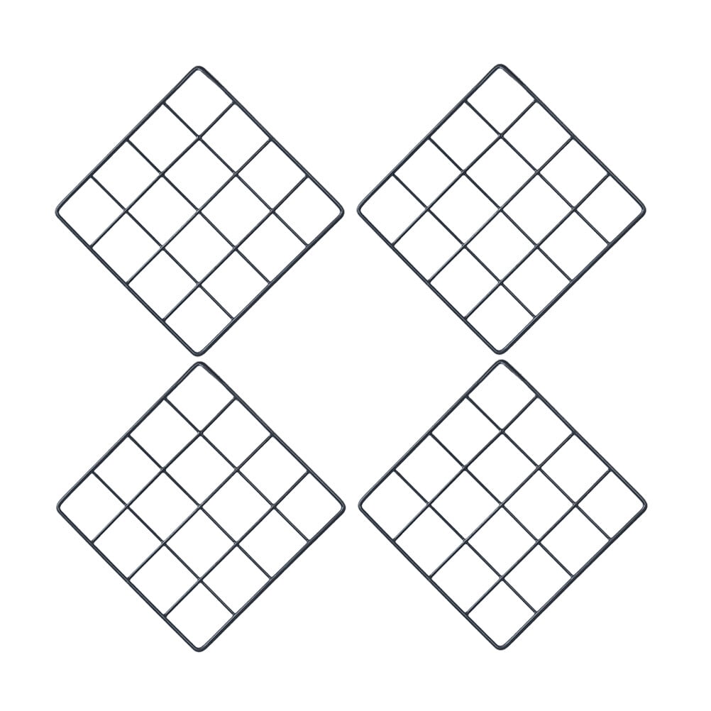 Zoyueyie 4pcs Creative Photo Wall Wrought Iron Square Grid DIY Picture ...