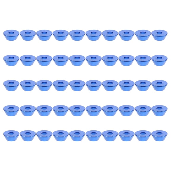 Zoyueyie 50 PCS Replacement Cone Cup Head Anodized Aluminum Alloy Cup Shim Conical Screw