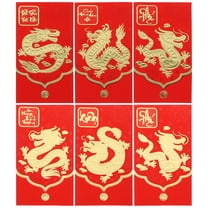 Zoyueyie 6Pcs Zodiac Red Envelops Paper Red Envelopes Red Envelopes The Year of Money Packet