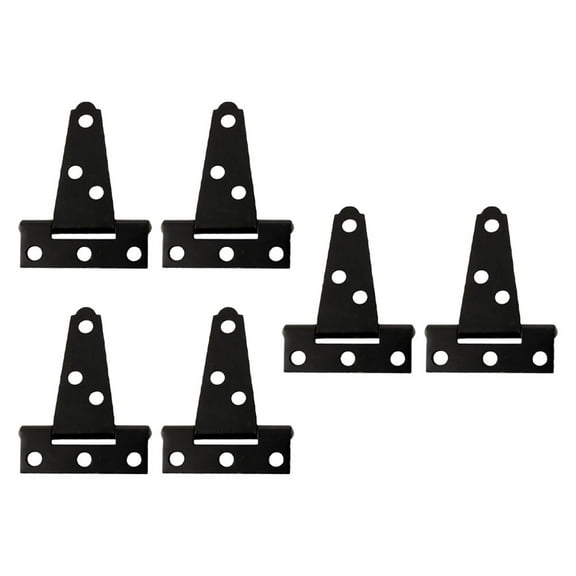 HEATSHAKING Iron Hinges for Counter Doors 6Pcs 1.97X1.77X0.59in