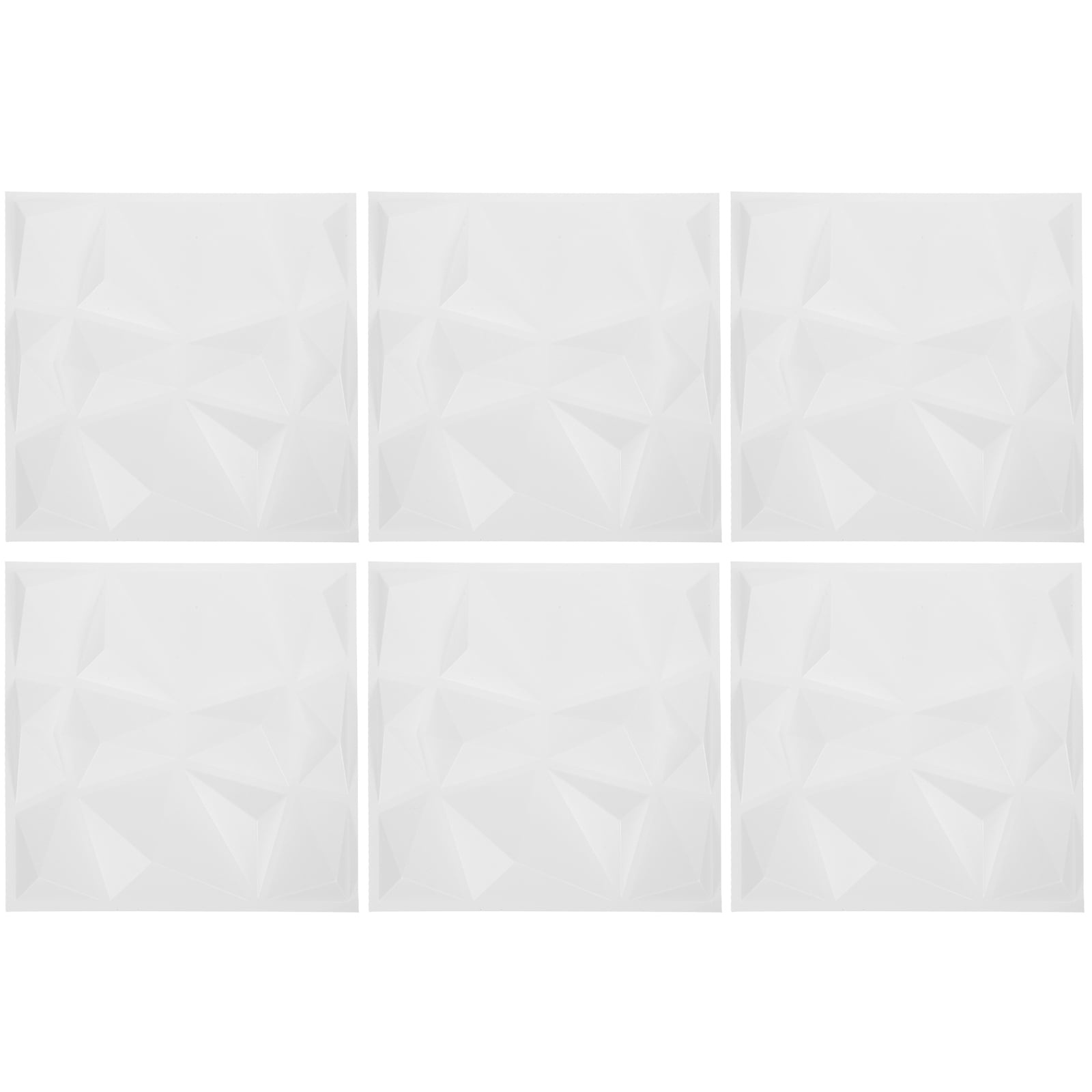 Zoyueyie 6pcs Wall Decor Flame-retardant Interior 3D Wall Decor Living Room Wall Panel