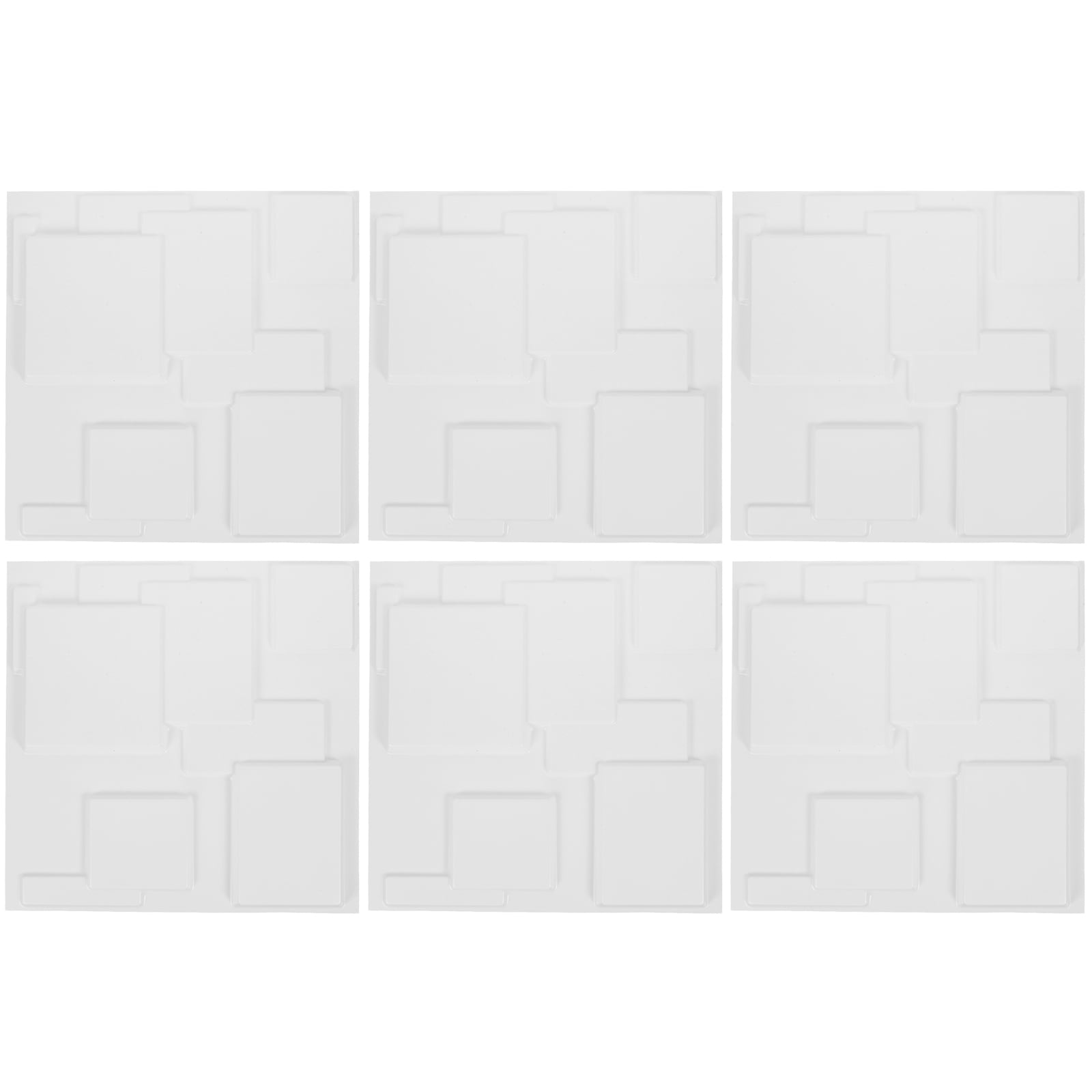 Zoyueyie 6pcs Wall Decor Flame-retardant Interior 3D Wall Decor Living Room Wall Panel