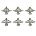 thumbnail image 1 of Retro Design Sofa Legs Silver Zinc Alloy Sturdy Support for Furniture Use 30x30mm 8 Pieces, 1 of 10