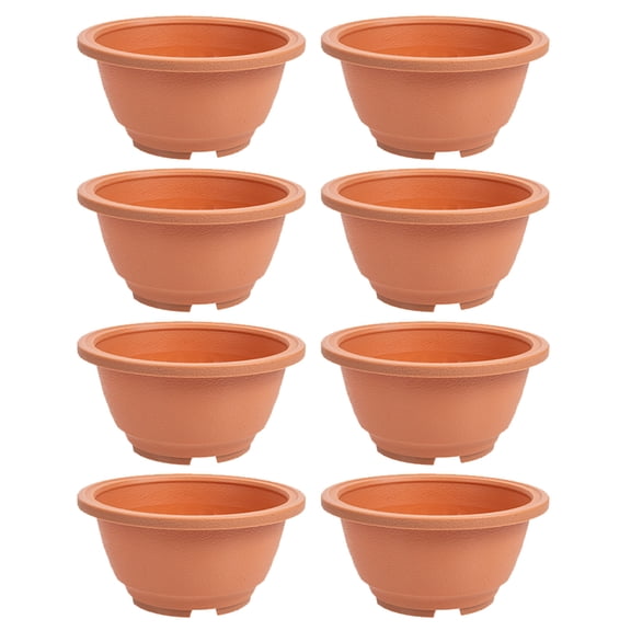 Zoyueyie 8pcs Gardening Flower Pot Flower Planter Garden Plant Pot Plastic Plant Pots