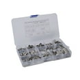 Zoyueyie 90PCS 12 Types Single Ear Hose Clamps Stainless Steel