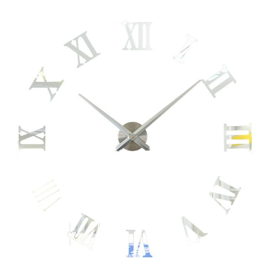 Zoyueyie Big DIY Wall Clock Modern Design Large Clocks Personality Acrylic Mirror Wall Clock Home Decor