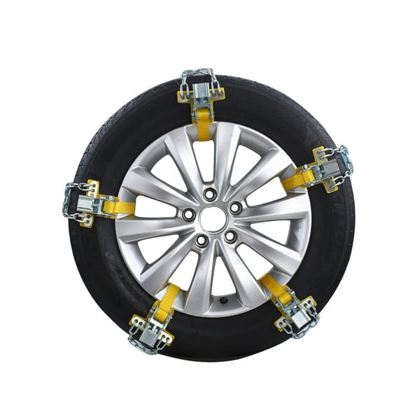 Zoyueyie Car Snow Chain Steel Security Chain Anti-skid Emergency Tire Chain for Tire Width 205-225mm (Random Color)
