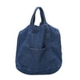thumbnail image 1 of Zoyueyie Denim Fabric Handle Bag Retro Crossbody Bag Large Capacity Bag Shoulder Bag, 1 of 10