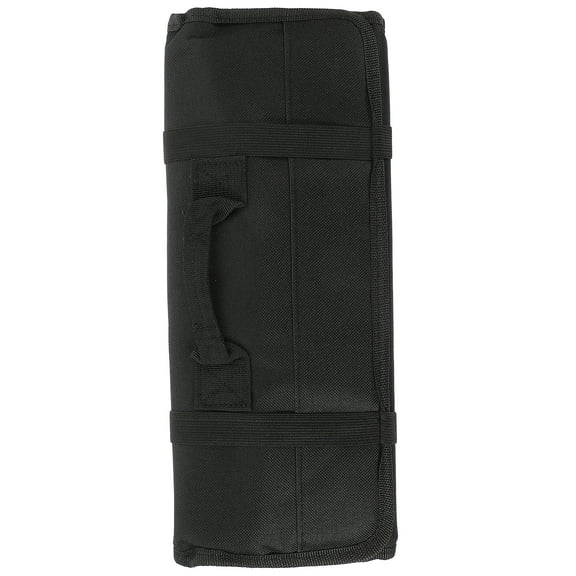 Zoyueyie Electrician Repair Tool Roll Organizer Multifunctional Tool Bag Wrench Hammer Chisel Screwdriver Storage Pouch Tool Utility Bag (Black)