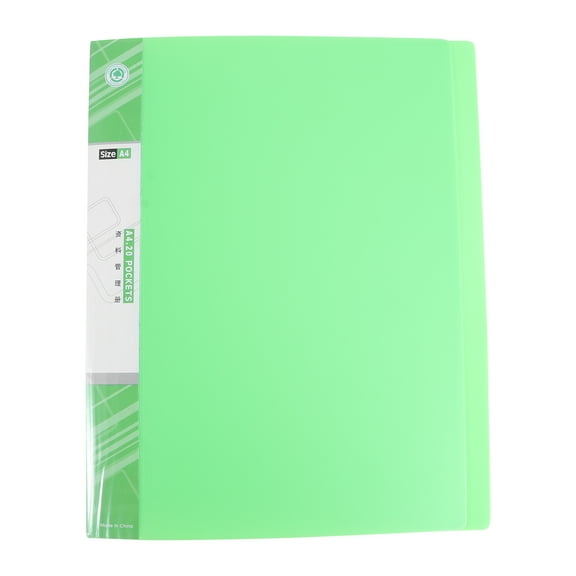 Zoyueyie Folder Insert A4 Folder 20 Pages Information Booklet Test Paper Booklet(Green)