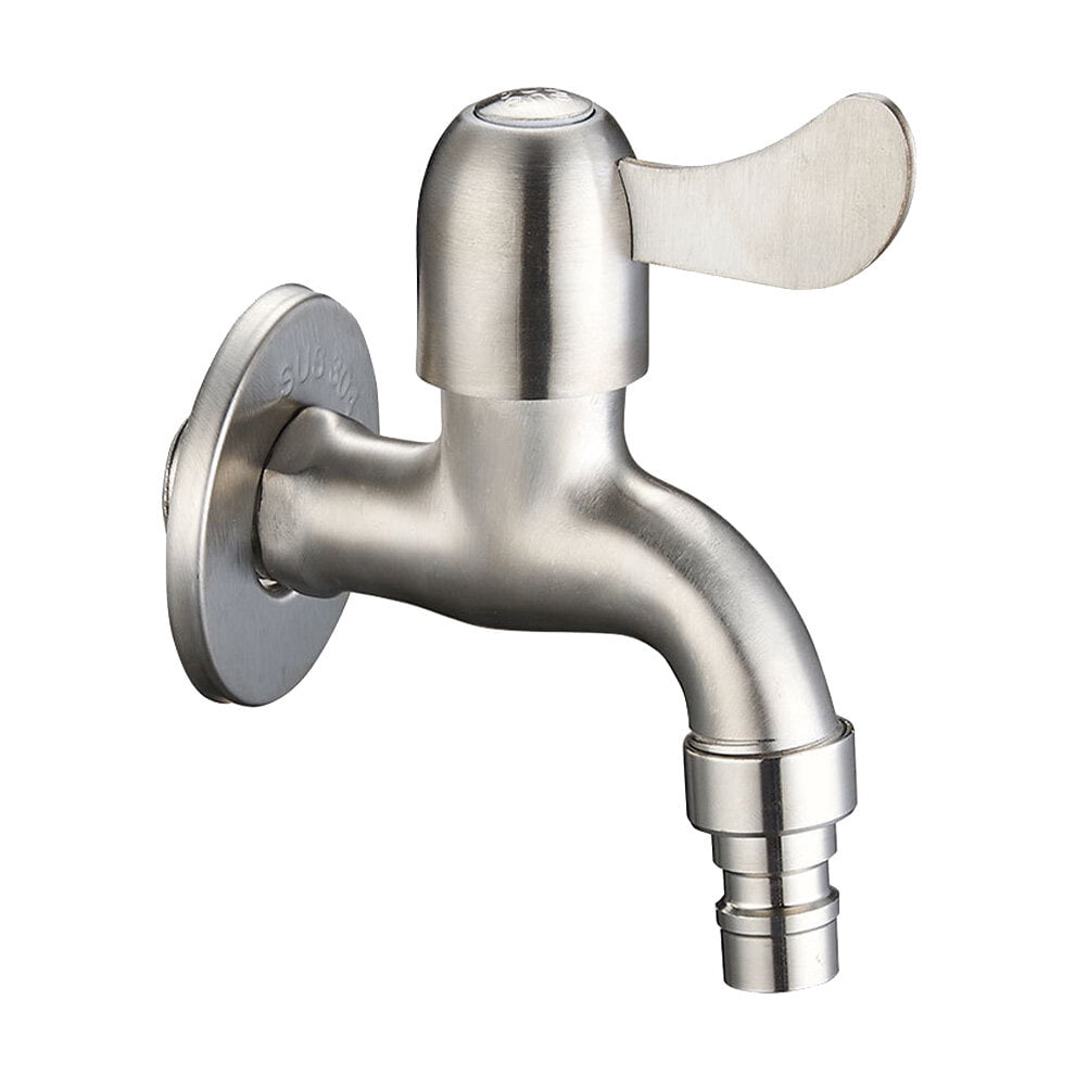 Zoyueyie G1/2 Inch Water Faucet Bathroom Water Tap Anti-rust Washing Machine Water Tap