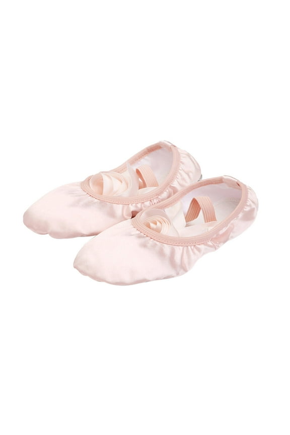 Ribbon Ballet Practice Shoes Lace-Up Yoga Shoes Sole Dance Shoes for Girls Women - Size 30