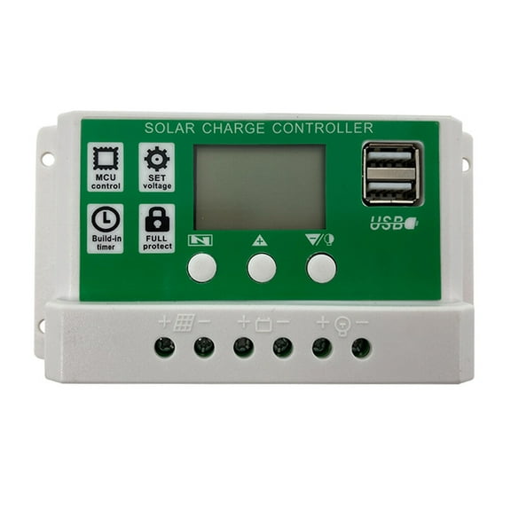 Zoyueyie Solar Charge Controller LCD Output Solar Cell Panel Regulator Controller (50A)