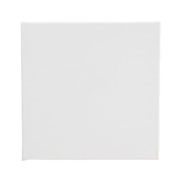 Zoyueyie Square Shape Cotton Wood Blank Oil Painting Picture Frame Custom Solid Wood Painting Frame 10X10CM (White)