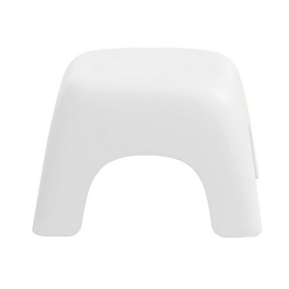 HEATSHAKING Stackable Stool White Plastic Kids Stool Shoe Changing 1Pack 9.9X9.9X6.3In