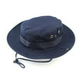 thumbnail image 1 of Zoyueyie The Boonie Bucket Hat Hiking Fishing Bush for Outdoor Activites (Navy Blue), 1 of 10
