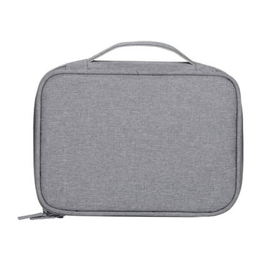 Zoyueyie Travel Electronics Storage Bag Multifunction Digital Accessories Organizer USB Cable Carrying Case (Single-layer, Grey)