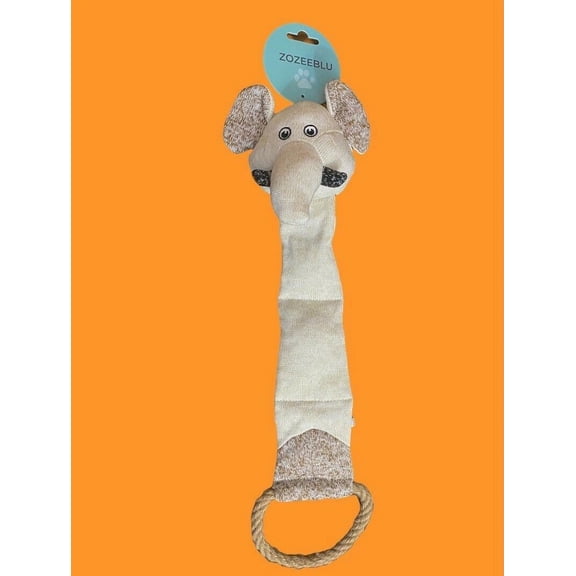 Zozeeblu Stuffed Squeaky Elephant for Dogs Plush Squeaky Toy - FREE SHIPPING