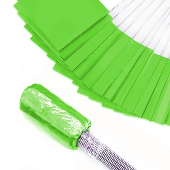 Zozen 100Pack Green Marking Flags, Writable | 15x4x5 Inch, Yard Flags for Lawn & Irrigation & Landscape & Sprinkler & Survey & Dog Training.