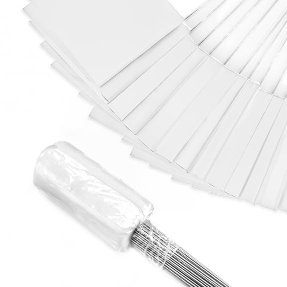 Zozen 100Pack White Marking Flags, Writable | 15x4x5 Inch, Yard Flags for Lawn & Irrigation & Landscape & Sprinkler & Survey & Dog Training.