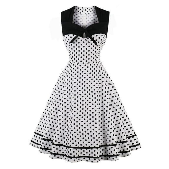 Zpanxa 1950's Dresses for Women Vintage, Sleeveless Hollow Mid-Length Dress, Formal Stretch Slim High Waist Swing Dress, Audrey Hepburn Style Party Dresses Gray 3XL