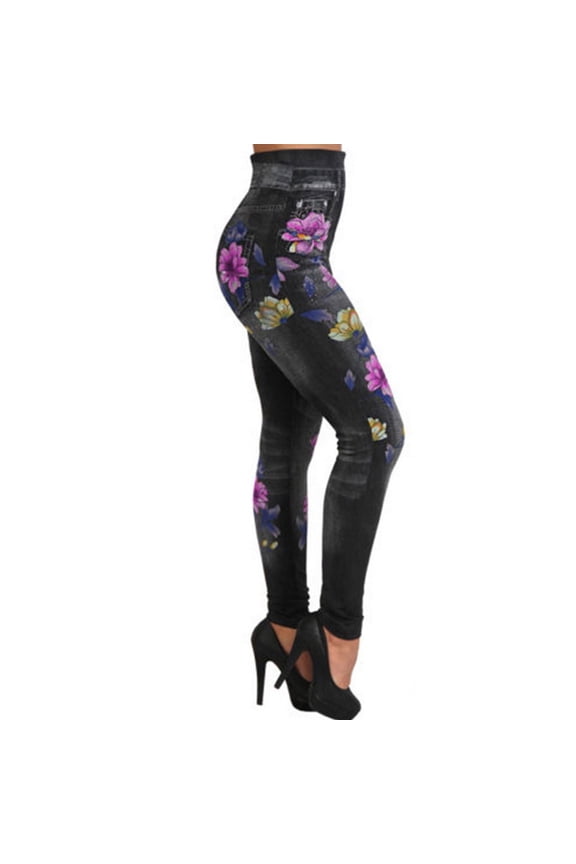 Architectural Fit Jeans for Women High Waisted Straight Leg Lift & Shape Technology Tummy Smooth for Flattering Silhouette Black L