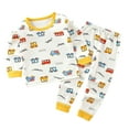 thumbnail image 1 of Zpanxa Baby Girl Clothes Outfits, Toddler Baby Kids Winter Boys Girls Solid Color Car Print Long Sleeved Home Wear Clothes Suit Beige 4 Years, 1 of 3
