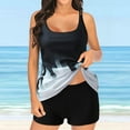 thumbnail image 1 of Zpanxa Bathing Suit for Women Conservative Print Strappy Back Set Two Piece Swimsuits Swimdress Womens Bathing Suits Womens Swimsuits Bikini Swimsuit Black L, 1 of 7