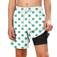 thumbnail image 1 of Zpanxa Board Shorts Boys' Summer Casual And Fashionable Beach Sports Shorts With Double Layered Pockets And Printed Shorts Green 11 Years, 1 of 9