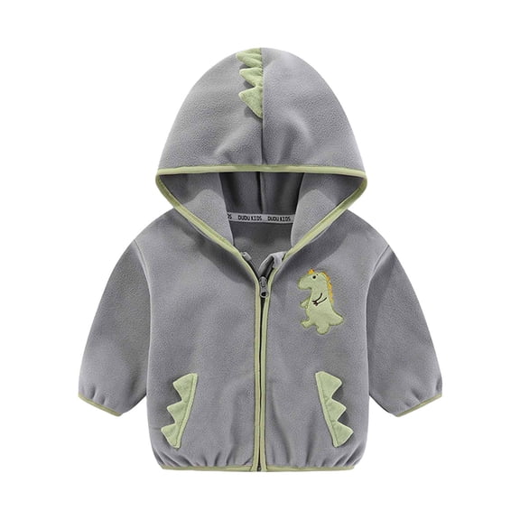 Zpanxa Boys Plush Sherpa Hoodie Long Sleeve Zip Up Fleece Jacket with Soft Lining Cozy Fall Outerwear for Ages 2 to 8