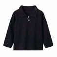 thumbnail image 1 of Zpanxa Boys Sweaters Boys Collared Knit Pullover Sweater Long Sleeve Ribbed Collar Casual School Spring Fall Daily Wear Top, 1 of 2