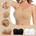 thumbnail image 1 of Zpanxa Bras for Women, Women's Stretchy Strapless Bra No Underwire Comfortable Seamless Everyday Bra, 1 of 3