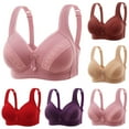thumbnail image 1 of Zpanxa Bras for Women, Women's Plus Size Wireless Bra Thin Breathable No Underwire Full Coverage Comfortable Bralette, 1 of 3