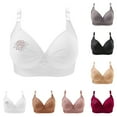 thumbnail image 1 of Zpanxa Bras for Women, Women's Wireless Lace Bra No Underwire Breathable Comfortable Everyday Bralette, 1 of 8