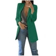 thumbnail image 1 of Zpanxa Cardigan for Women Dressy Long Sleeve Office Coat Cardigans Suit Solid Long Jacket Army Green M, 1 of 5