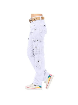 Aueoeo Girls Sweatpants, Womens Tall Sweatpants Women Ladies Solid Pants  Hippie Punk Trousers Streetwear Jogger Pocket Loose Overalls Long Pants 